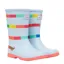 Joules Jnr Roll Up Flexible Printed Wellies - Rainbow Dog